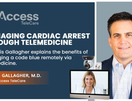 Managing cardiac arrest with telemedicine