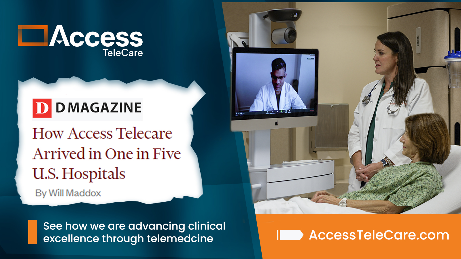 A depiction of how Access TeleCare's telemedicine is making healthcare more accessible.