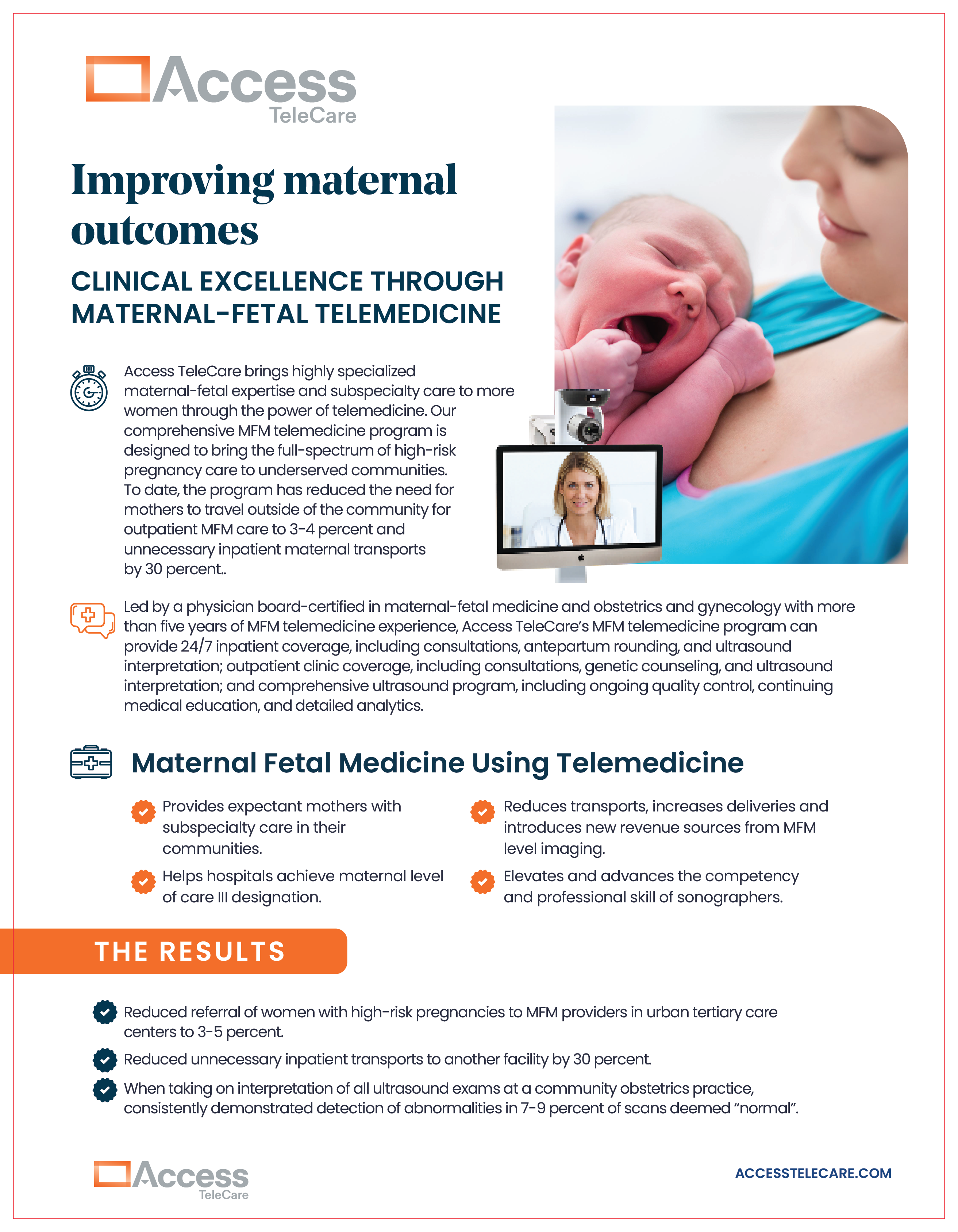 Telematernal-fetal medicine case study. Caring for high-risk pregnancies close to home. Laredo, Texas