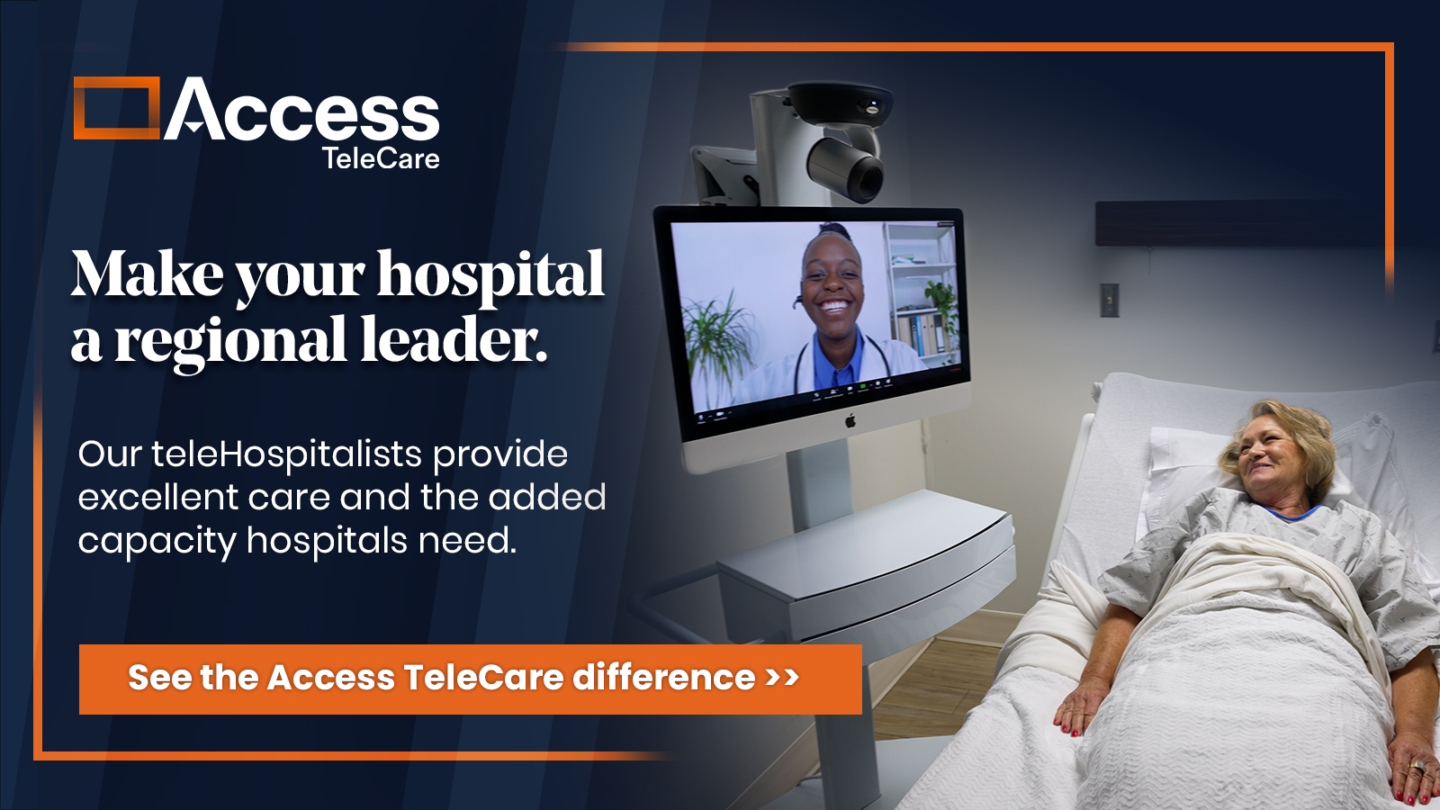 Make your hospital a regional leader. Our teleHospitalists provide excellent care and the added capacity hospitals need.