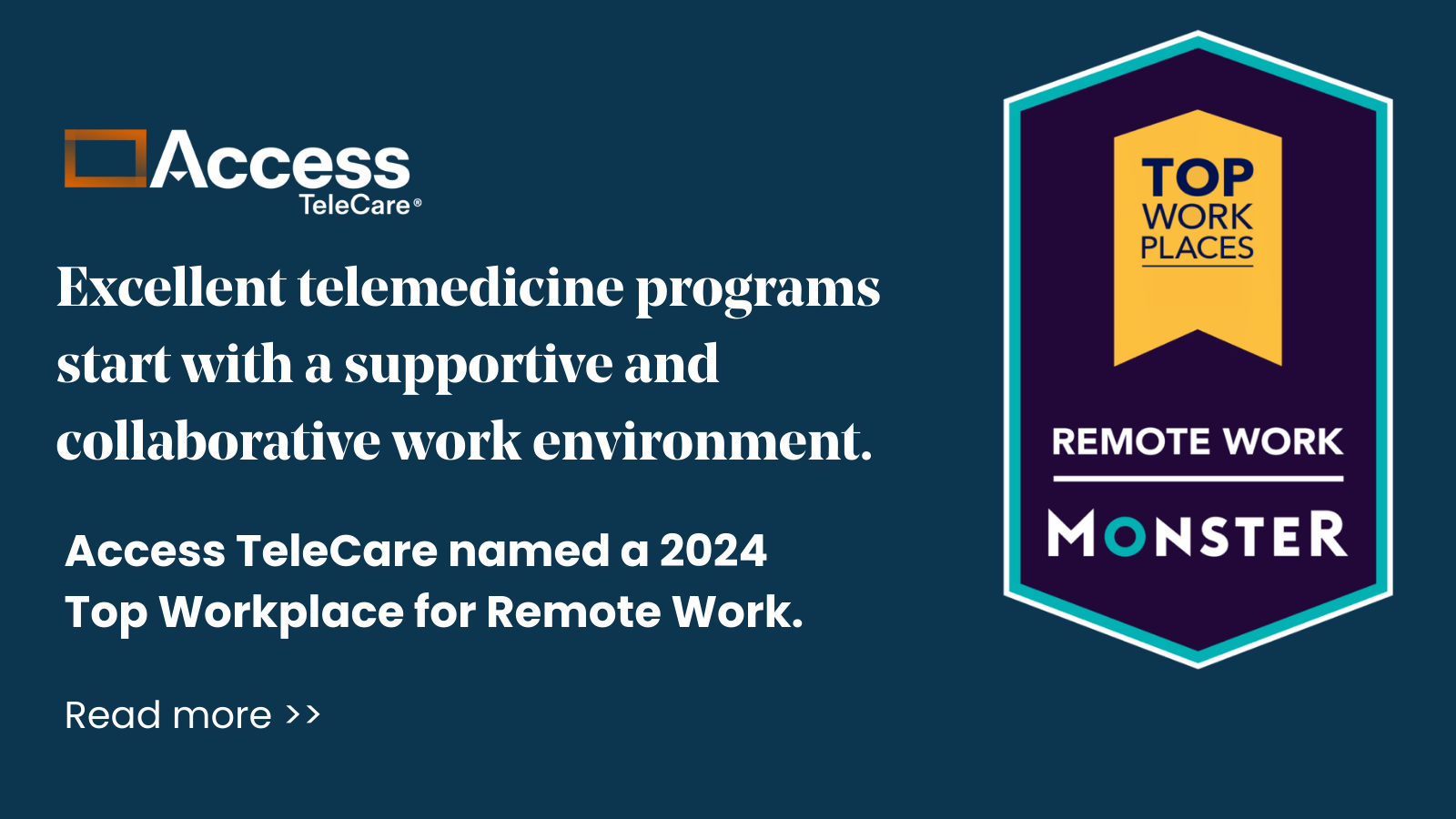 Access TeleCare named a 2024 Top Workplace for Remote Work